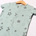 BLUE STARS PRINTED ROMPER FOR BOYS