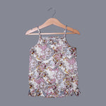 Load image into Gallery viewer, CREAM PEACOCK &amp; FLOWERS PRINTED COTTON FABRIC ROMPER
