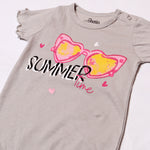 Load image into Gallery viewer, LIGHT GREY SUMMER TIME PRINTED ROMPER
