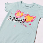 Load image into Gallery viewer, SKY BLUE SUMMER TIME PRINTED ROMPER
