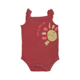 DARK PINK FUN IN THE SUN PRINTED ROMPER