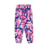 PINK WITH BLUE PAINTING DESIGN FRIL POCKETS PAJAMA FOR GIRLS
