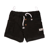 DARK GREEN DOUBLE POCKET WITH BUTTON SHORT FOR BOYS