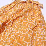 NEW LONG MUSTARD WITH FRIL DESIGN SKIRT FOR GIRLS