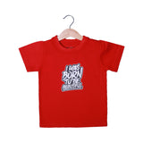 RED BORN TO BE BEAUTIFUL PRINTED HALF SLEEVES T-SHIRT FOR SUMMERS