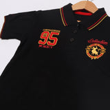 WHITE POLO "95 BULL" PRINTED HALF SLEEVES T-SHIRT