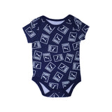 NAVY BLUE PUMA PRINT ROMPER FOR SUMMERS