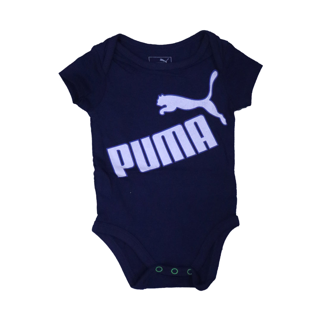 NAVY BLUE WITH WHITE PUMA PRINTED ROMPER FOR SUMMERS