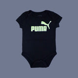 BLACK WITH GREEN PUMA PRINTED ROMPER FOR SUMMERS