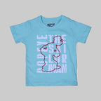 SEA GREEN "POPEYE" PRINT HALF SLEEVES T-SHIRT FOR BOYS
