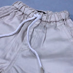 Load image into Gallery viewer, CREAM COTTON FABRIC SHORTS FOR BOYS
