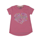 PEACH HEART SUN SHINE PRINT T-SHIRT TOP FOR GIRLS