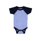 HAZEL GREY & DARK GREY HALF BODY HALF SLEEVES ROMPER