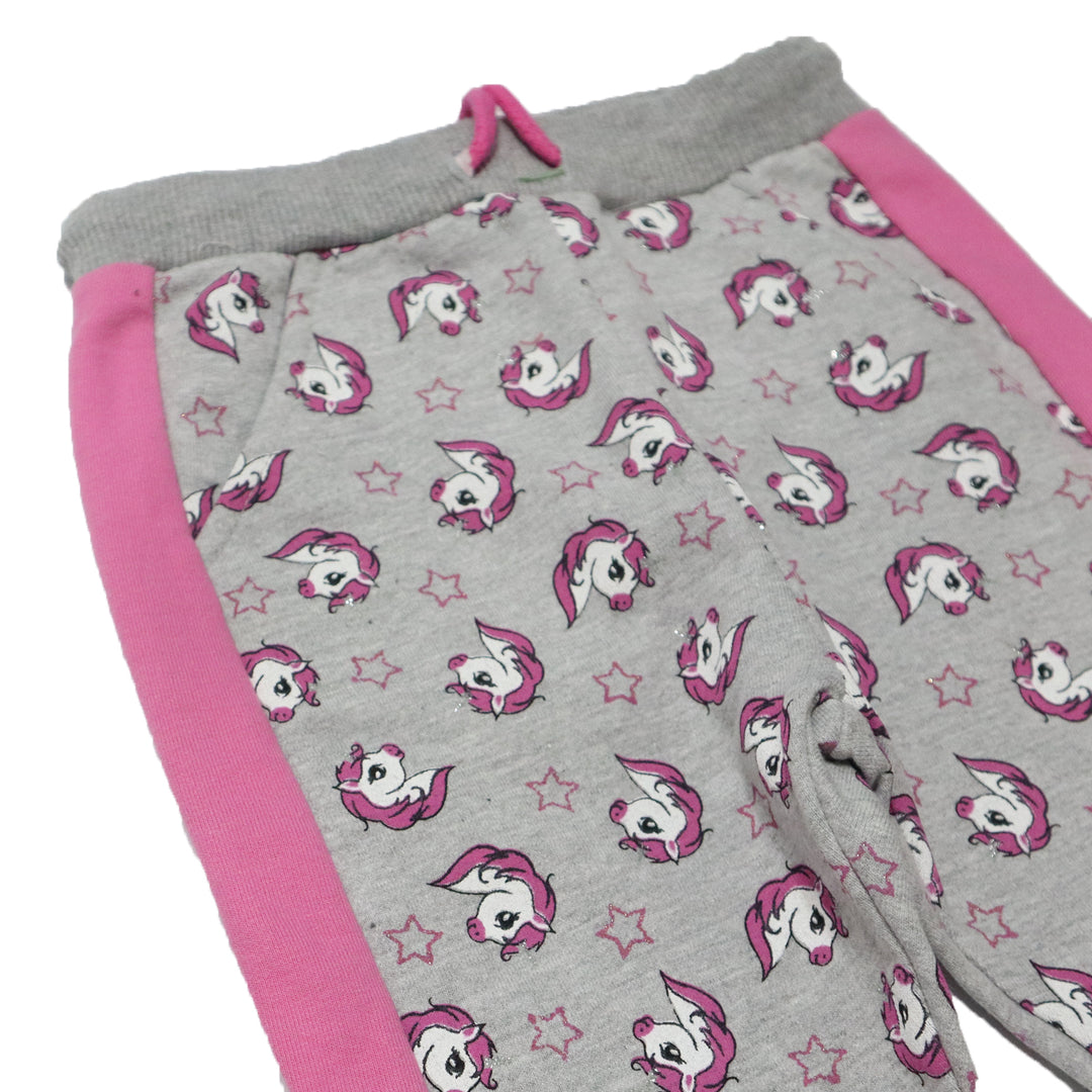 GREY UNICORN & STARS PRINTED SUIT FOR GIRLS
