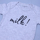 HAZEL GREY MILK PRINT HALF BODY HALF SLEEVES ROMPER