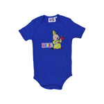 Load image into Gallery viewer, ROYAL BLUE BUMBA PRINT HALF SLEEVES ROMPER
