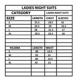 LIGHT PEACH NEED A COFFEE DONUTS PRINTED NIGHT SUIT FOR WOMEN