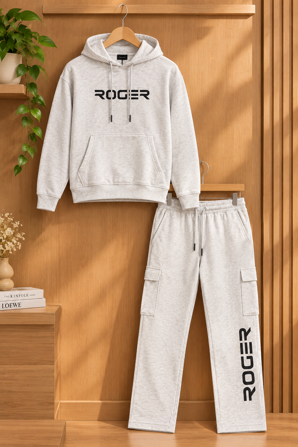 Ash Warm Weave Fabric Suit
