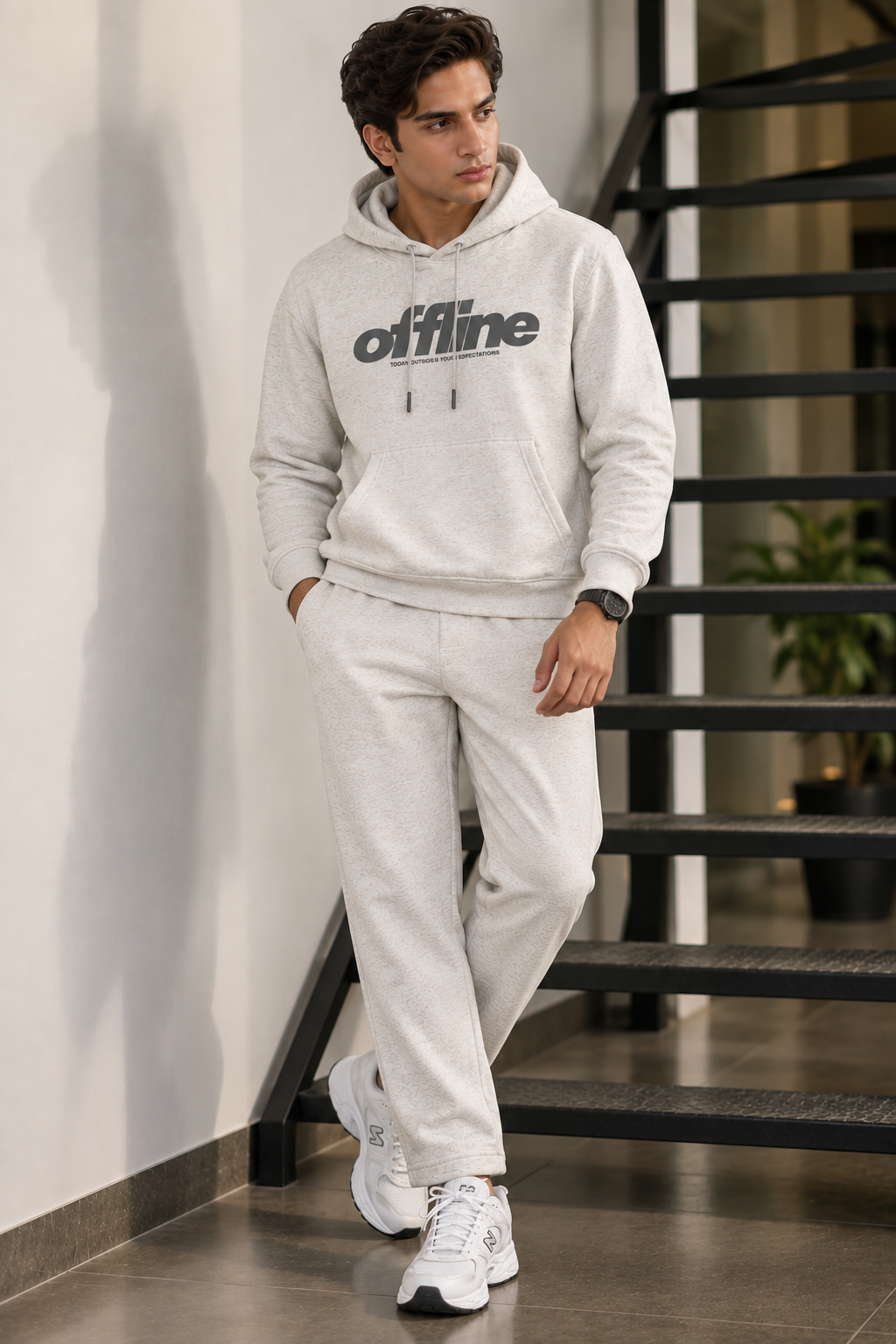 Offline Warm Weave Fabric Suit