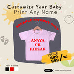 Load image into Gallery viewer, CUSTOMIZE YOUR NAME PRINT ON PINK HALF SLEEVES T-SHIRT
