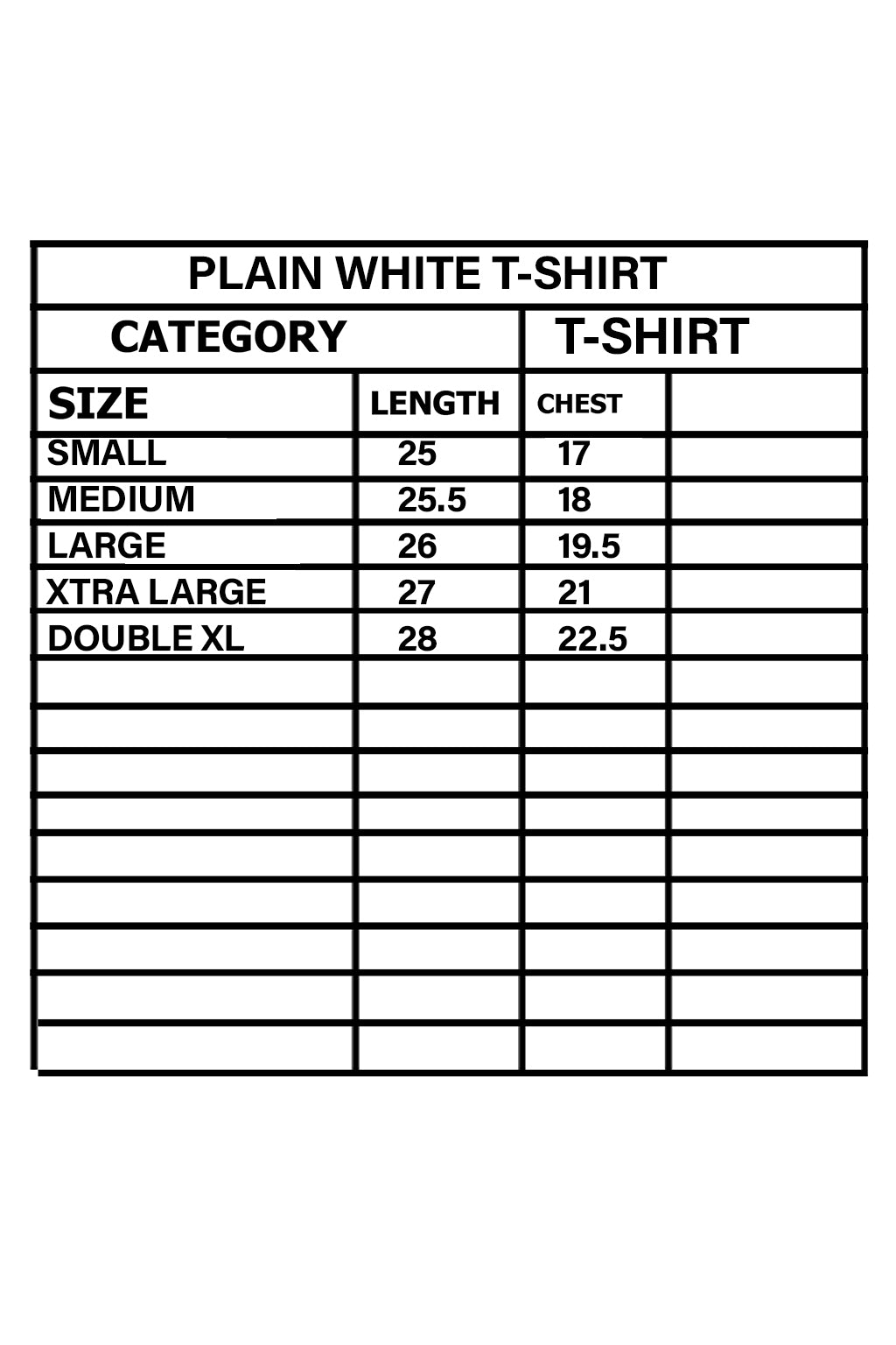 White Plain T-shirt For Men Secondary image