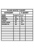White Plain T-shirt For Men