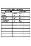White Plain T-shirt For Men