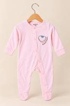PINK "BLACKTONNY STRAWBERRY" PRINT FULL BODY FULL SLEEVES ROMPERS