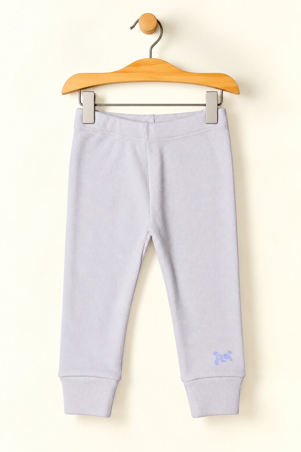 CREAM PANDA PRINTED THERMAL TROUSER PAJAMA