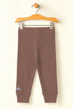 LIGHT BROWN PANDA PRINTED THERMAL TROUSER PAJAMA