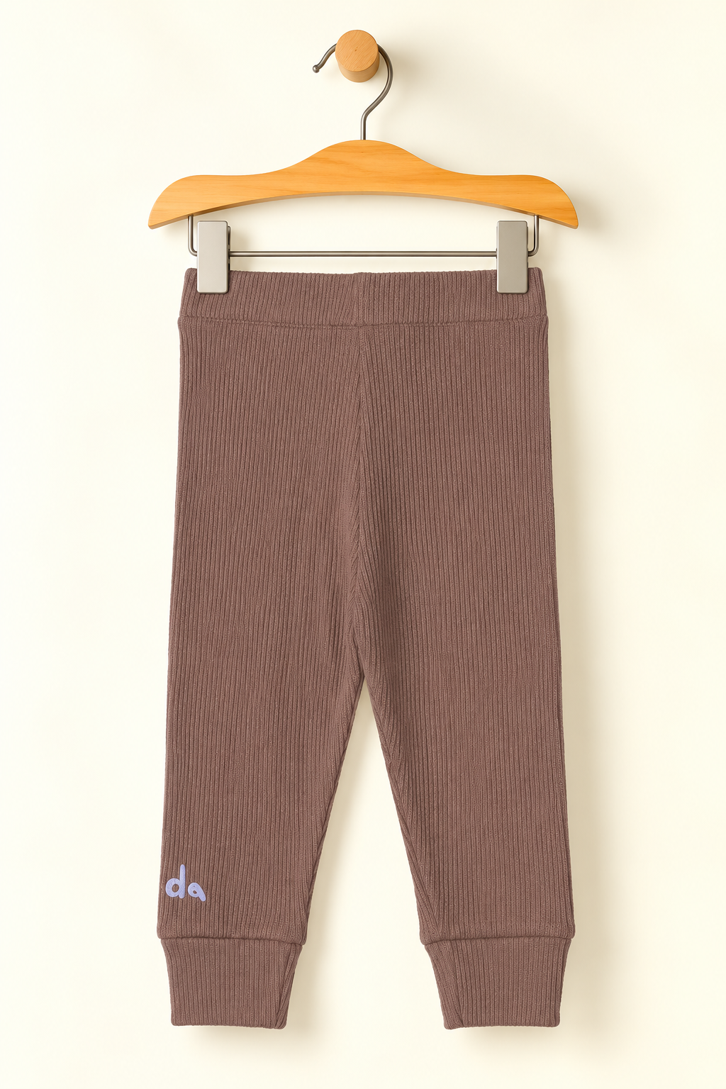 LIGHT BROWN PANDA PRINTED THERMAL TROUSER PAJAMA