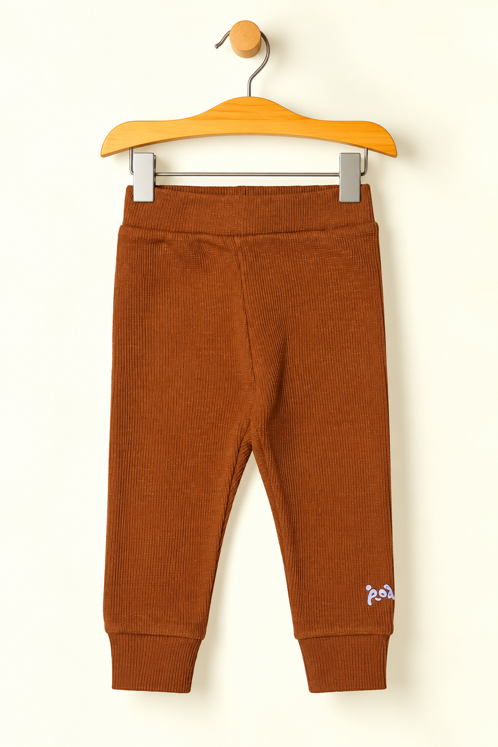 DARK BROWN PANDA PRINTED THERMAL TROUSER PAJAMA Main image