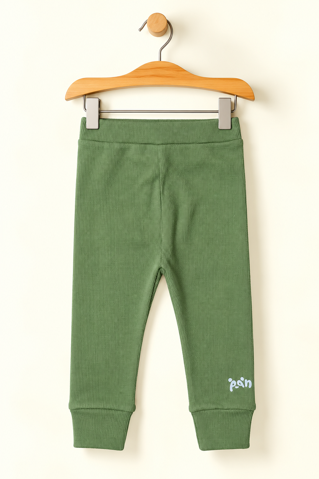 LIGHT GREEN PANDA PRINTED THERMAL TROUSER PAJAMA