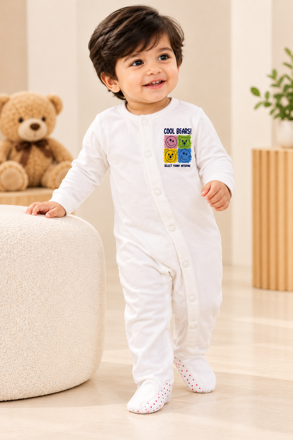Cool Bears Baby Cotton Sleepsuit