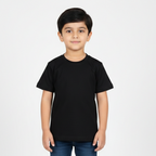 BLACK PLAIN HALF SLEEVES T-SHIRT FOR SUMMERS