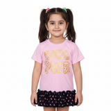 NEW PINK GIRL PWR PRINTED TOP T-SHIRT FOR GIRLS