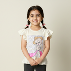 LIME TWEETY PRINTED T-SHIRT TOP FOR GIRLS