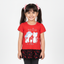 RED & BLACK BEST SISTER EVER PRINTED T-SHIRT TOP FOR GIRLS
