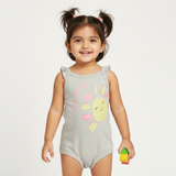 LIGHT GREY FUN IN THE SUN PRINTED ROMPER