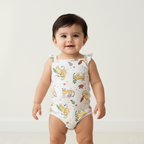 NEW OFF WHITE CHEETAH PRINTED ROMPER FOR GIRLS