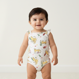 NEW OFF WHITE CHEETAH PRINTED ROMPER FOR GIRLS