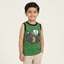 GREEN TRACTOR PRINTED SANDO FOR BOYS