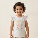 HAZEL GREY LOVABLE FALMINGO PRINTED T-SHIRT TOP FOR GIRLS