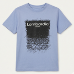 Blue Roma Print Half Sleeves T-Shirt For Boys