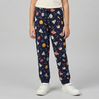 NEW NAVY BLUE PLANETS & UFO PRINTED PAJAMA TIGHT
