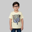 YELLOW BATMAN PRINTED HALF SLEEVES T-SHIRT FOR BOYS