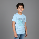 SKY BLUE TAKE THE CHANCE PRINTED T-SHIRT FOR BOYS