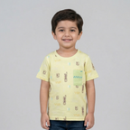 LIME YUP COOL PRINTED HALF SLEEVES T-SHIRT