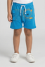 ROYAL BLUE LION PRINTED SHORT FOR BOYS