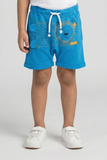 ROYAL BLUE LION PRINTED SHORT FOR BOYS